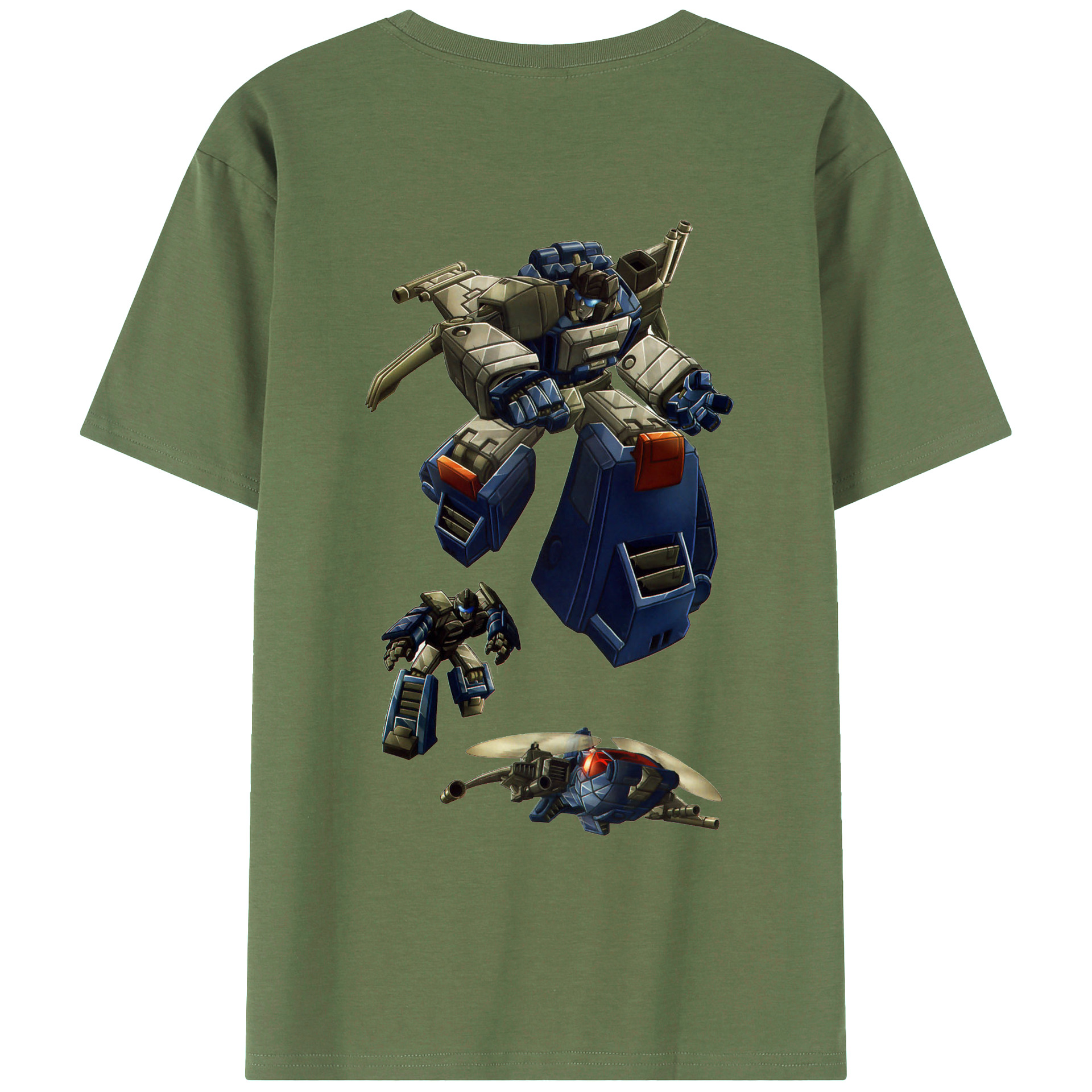 （画像用）  綿100％ メンズ半袖Tシャツ（バックプリント） 通気性